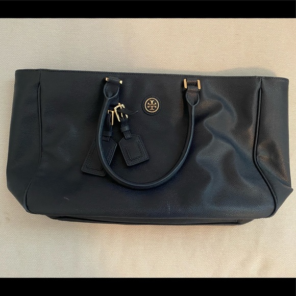 Navy Tory Burch Tote Bag - Picture 2 of 12